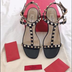 Authentic Valentino Garavani Navy Blue Sandals